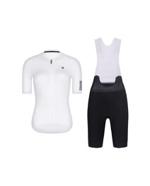 RIVANELLE Cycling short sleeve jersey and shorts - VICTORIOUS LADY - white/black